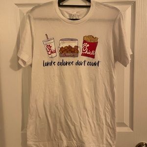 White Chick Fil A shirt